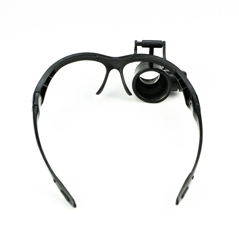 Headband Magnifying Glasses 10X–25X LED Loupe Replaceable Lens Headband Magnifier Loupe Axl