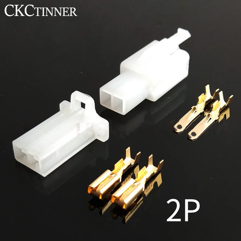 2.8mm Automotive Connector Kit – 5 Sets Male & Female Terminals Automotive Connector Kit Axl
