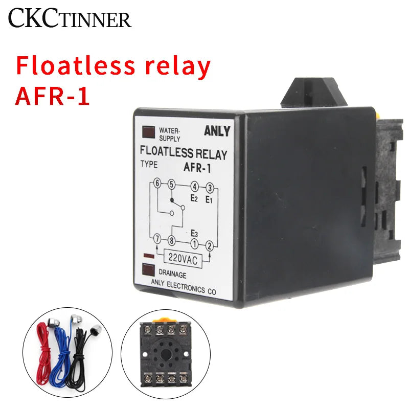 AFR-1 AC220V Liquid Level Controller Relay – Auto Water Switch Level Control Relay Axl AFR-1 AC220V