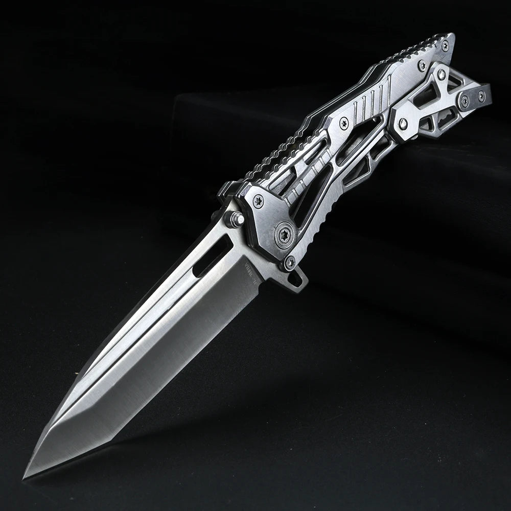 XUAN FENG Folding Pocket Knife – Stainless Steel Camping EDC Folding Pocket Knife Axl WHITE China Mainland