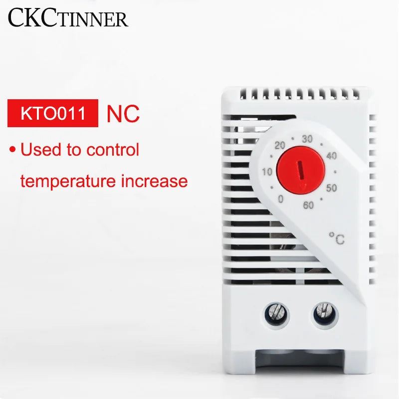 Cabinet Mini Thermostat KTO011 KTS011 | DIN Rail Temp Controller Mechanical Thermostat Axl