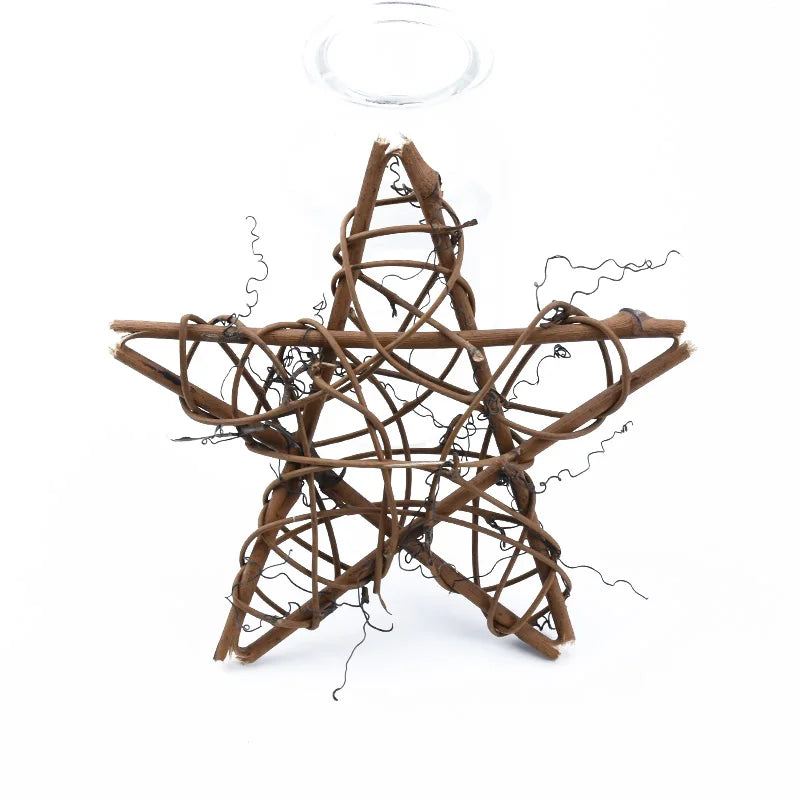 Rattan Pentagram Vine Decoration – 1 or 3 Pcs Hanging Decor Hanging Rattan Decor Axl 15cm 3pcs