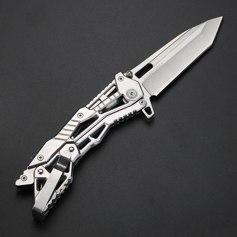 XUAN FENG Folding Pocket Knife – Stainless Steel Camping EDC Folding Pocket Knife Axl