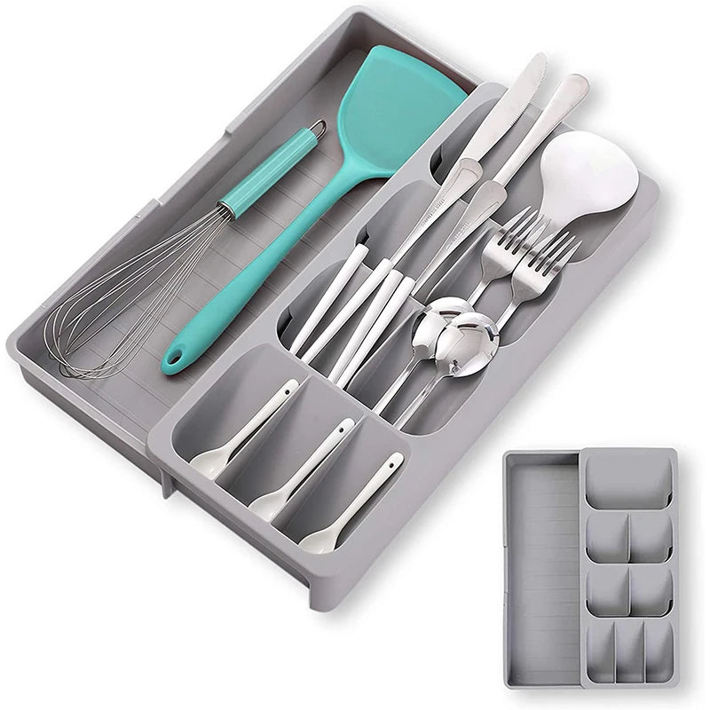 Multipurpose Silverware Drawer Organizer Tray | BPA-Free Drawer Organizer Tray Axl
