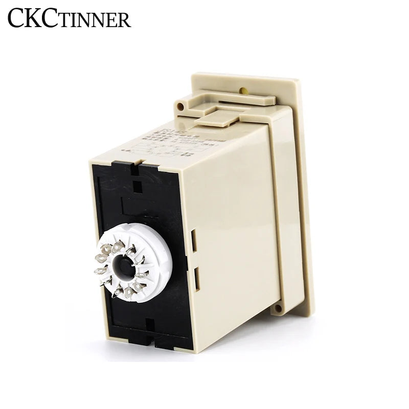 JS14S Digital Time Relay AC 220V 380V DPDT Delay Timer + Socket Time Relay Timer Axl