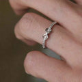 Huitan Cubic Zirconia Thin Ring for Women | Trendy Daily Wear Fashion Ring Axl F1283 7
