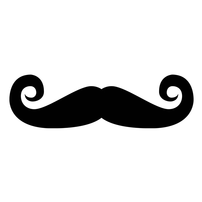 Gentleman's Beard Vinyl Decal – Car, Wall & Window Sticker Vinyl Decal Sticker Axl