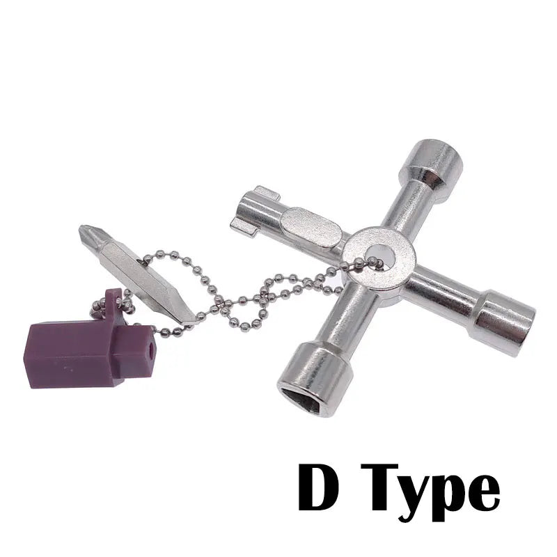 5-in-1 Triangle Wrench Cross Key – Universal Cabinet Tool Multi-Function Key Tool Axl D Type China Mainland