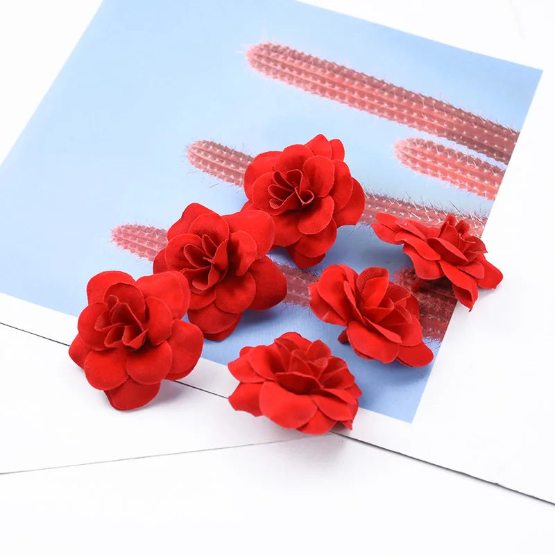 Silk Rose Heads 10/20 Pcs – Artificial Flowers for Wedding & DIY Artificial Silk Roses Axl 5 CM 20 Pieces