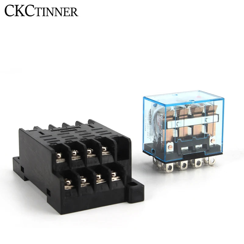 HH64P LY4NJ 10A Electromagnetic Relay 14-Pin & PTF14A Socket Electromagnetic Relay Axl