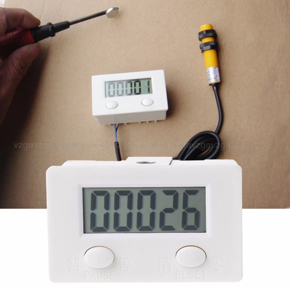 5-Digit Digital Electronic Counter – LCD, AA Battery Powered Digital Counter Axl Default Title