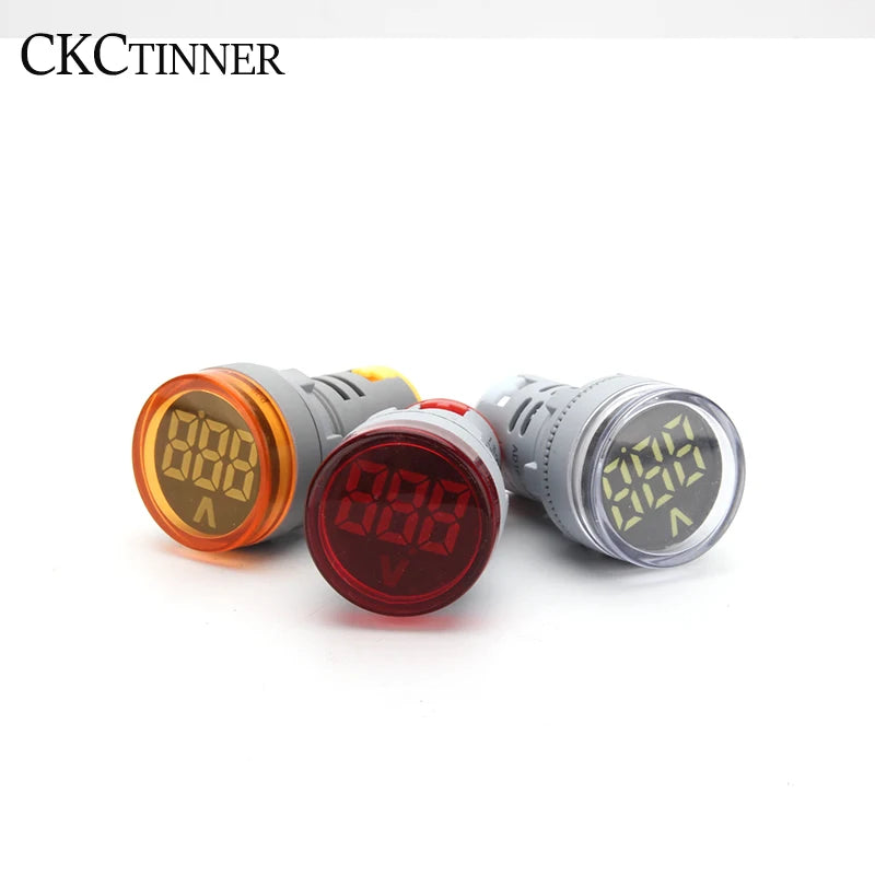 22MM Mini Digital Voltmeter AC 20-500V LED Panel Indicator Digital Panel Voltmeter Axl