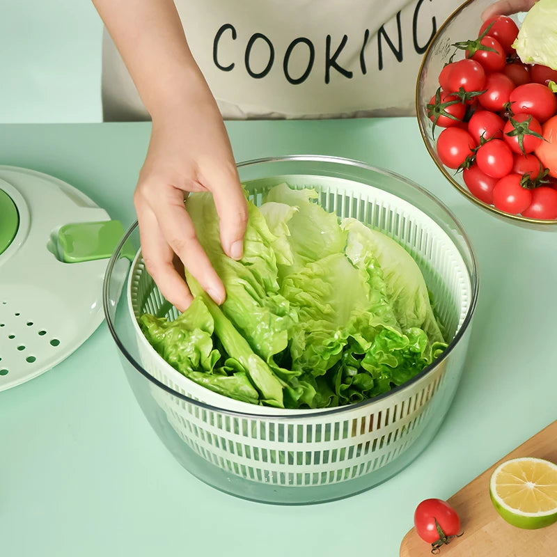 KEMORELA Salad Spinner – Vegetable Washer & Drainer Basket Salad Spinner Axl