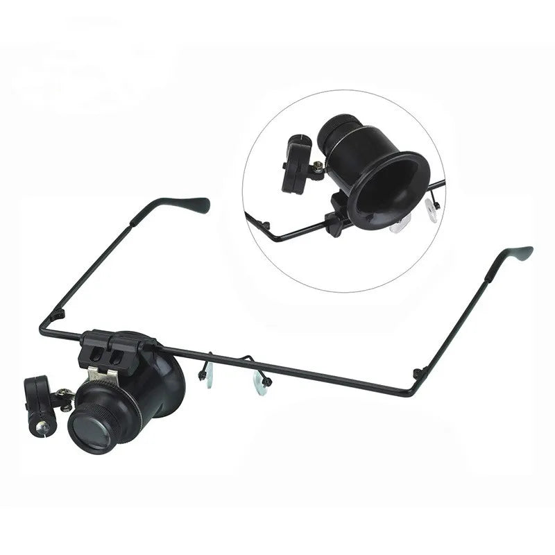 Headband 20X Magnifier Loupe with LED Light | Watch & Jewelry Headband Magnifier Loupe Axl