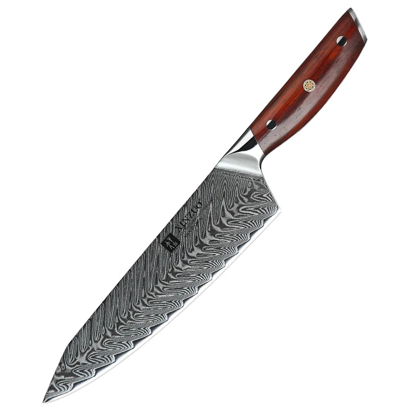 XINZUO 8.5" Damascus Chef Knife – VG10 Steel & Rosewood Handle Damascus Chef Knife Axl Knife China Mainland