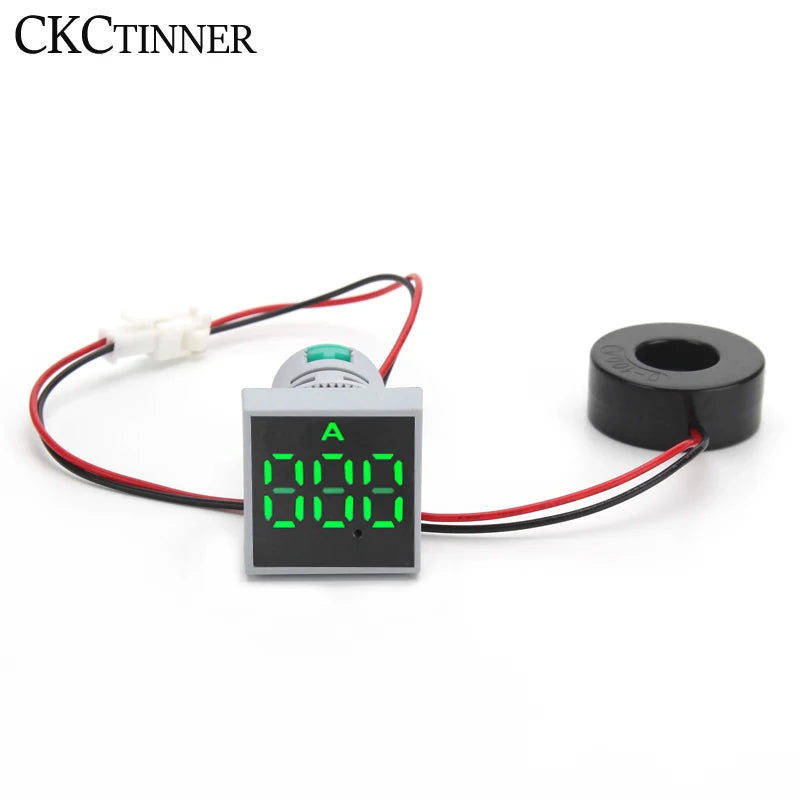 22mm Digital Ammeter 0-100A LED Panel Current Meter AC Digital Panel Ammeter Axl green