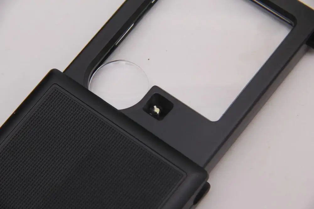 Folding Magnifying Glass with LED Light – Portable Pull-Out Loupe LED Magnifying Glass Axl