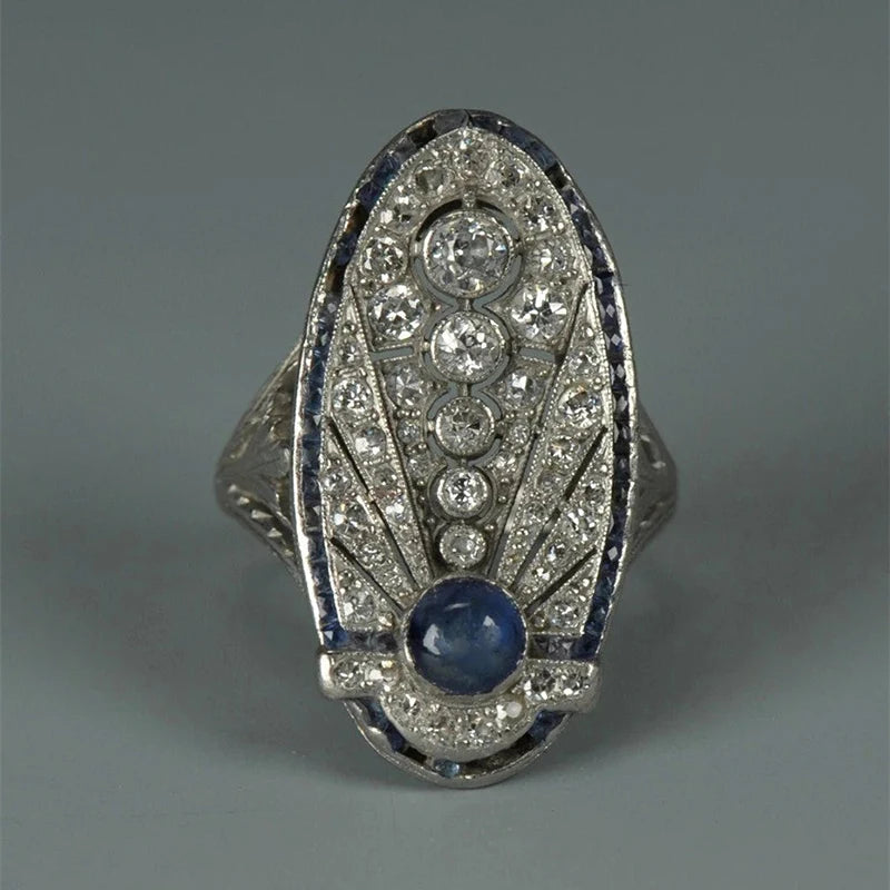 Huitan Women's Cubic Zirconia Geometric Ring – Brass Band Fashion Ring Axl