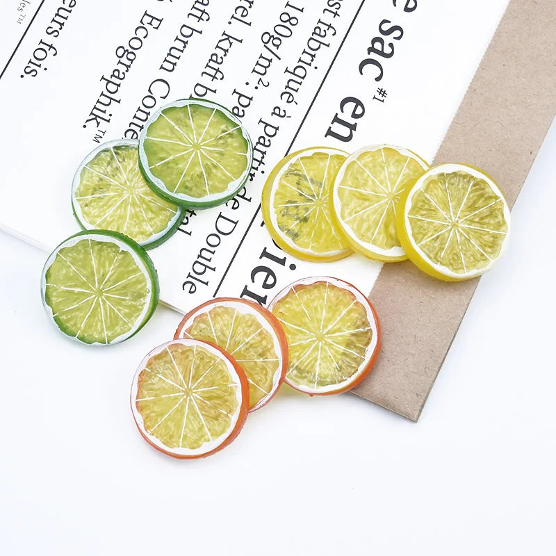 Plastic Lemon Slice Decorations 10 & 30 Pcs | DIY Craft Craft Decorations Axl