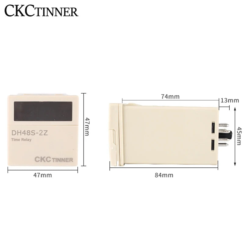 DH48S-2Z Digital Programmable Timer Relay Switch with Socket Base Timer Relay Switch Axl