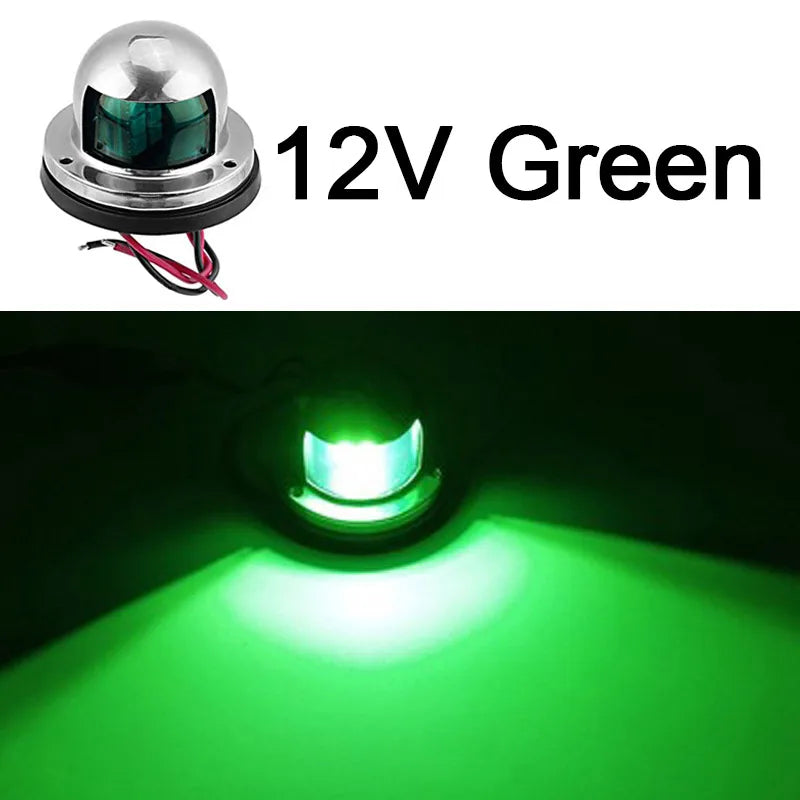 SU304 Marine LED Navigation Light 12V 24V | IP67 Boat Bow Light Marine Navigation Light Axl GREEN 12V