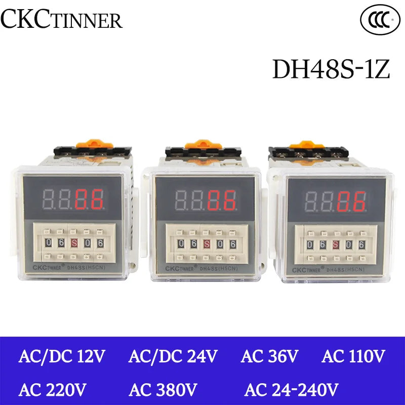 DH48S-1Z Digital Programmable Timer Relay Switch AC/DC Timer Relay Switch Axl