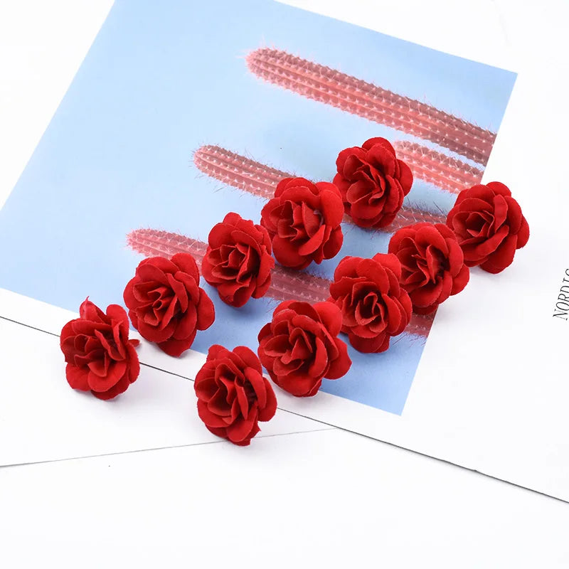 Silk Rose Heads 10/20 Pcs – Artificial Flowers for Wedding & DIY Artificial Silk Roses Axl