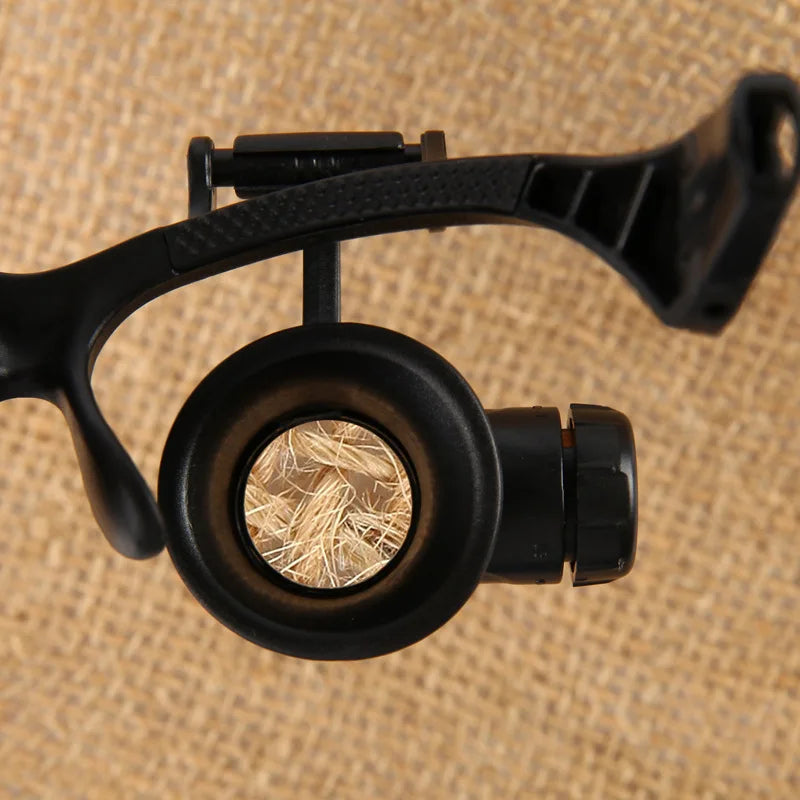 LED Headband Magnifier Glasses 10X–25X | Watch Repair Loupe Headband Magnifier Axl