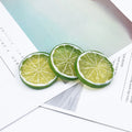 Plastic Lemon Slice Decorations 10 & 30 Pcs | DIY Craft Craft Decorations Axl green 30pcs