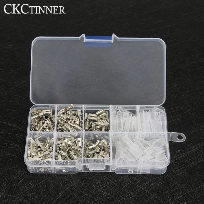 300PCS Insulated Crimp Terminal Kit – 2.8/4.8/6.3mm Connectors Crimp Terminal Kit Axl
