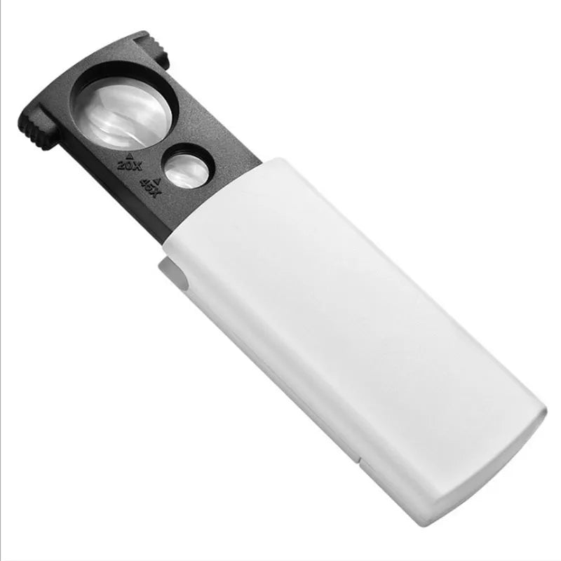 20X 45X Magnifying Glass with LED Light – Jewelry Loupe Jewelry Magnifier Loupe Axl