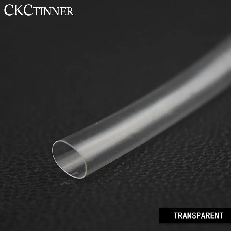 5M Transparent Heat Shrink Tubing 1–10mm | 2:1 Polyolefin Heat Shrink Tubing Axl