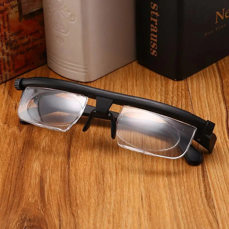 Dual-Focus Adjustable Glasses – Near & Far -6D to +3D Lenses Adjustable Reading Glasses Axl