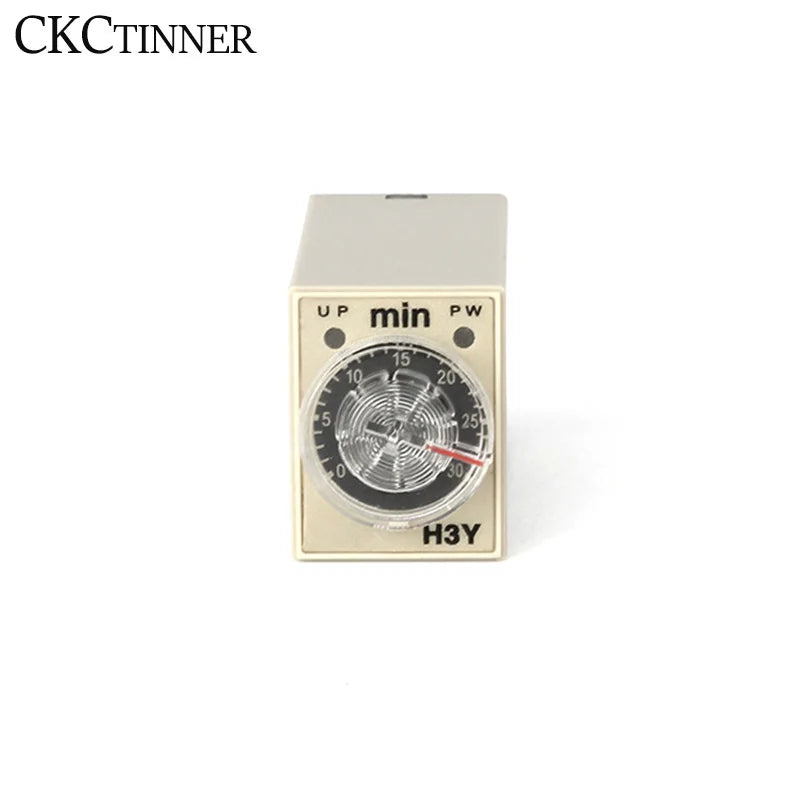H3Y-2 AC220V Time Delay Relay Timer with 8-Pin Base Socket Time Delay Relay Axl