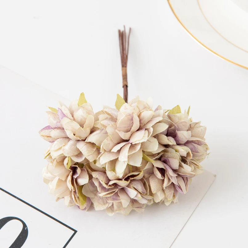 Silk Carnation Artificial Flowers UV Protection – 6 or 18 Pcs Artificial Silk Flowers Axl Dark Khaki 18pcs