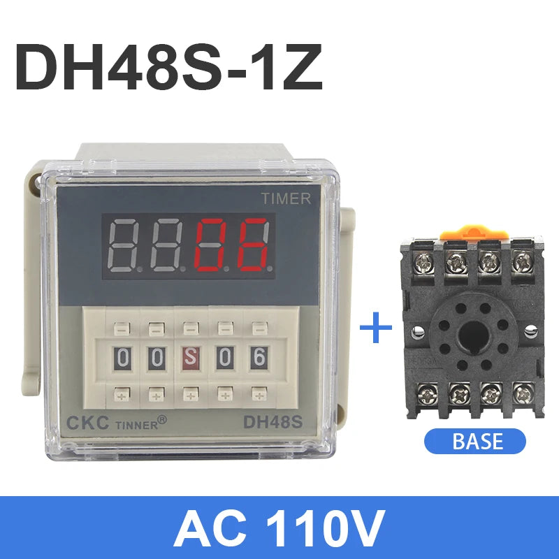 DH48S-1Z Digital Programmable Timer Relay Switch AC/DC Timer Relay Switch Axl AC110V