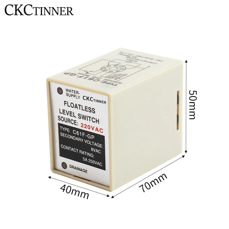 C61F-GP Floatless Water Level Controller Switch with Base Level Controller Switch Axl