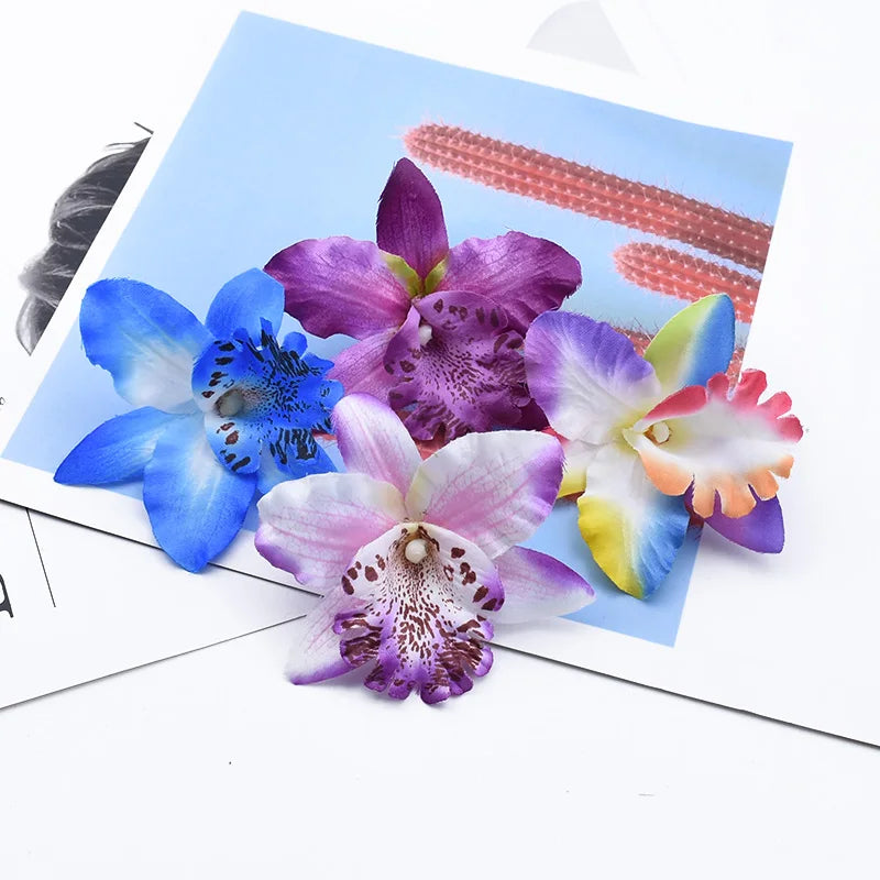 Silk Butterfly Orchid Artificial Flowers 20/50 Pcs – Wedding Décor Artificial Flowers Axl