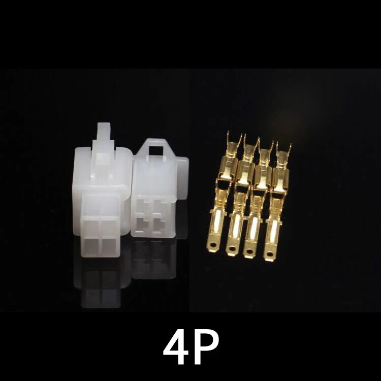 2.8mm Automotive Electrical Connector Kit – 10 Sets, 2–9 Pin Automotive Connector Kit Axl 4P