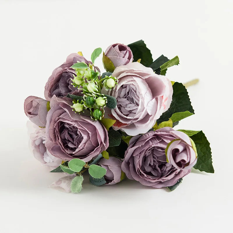 Silk Rose Artificial Flowers UV Protection – Wedding & Home Decor Artificial Silk Flowers Axl color 2 1pc