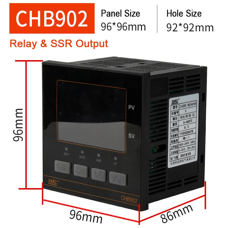 CKCTINNER CHB PID Temperature Controller – Digital 220V PID Temperature Controller Axl CHB902