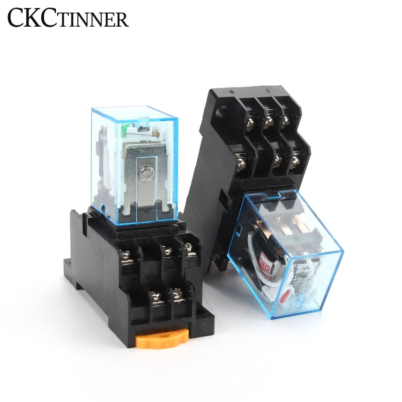 HH53P MY3NJ Plug-In Relay + PYF11A 11-Pin Socket | 5A CE Electromagnetic Relay Axl