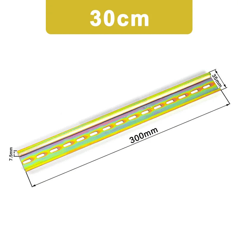 C45 DIN Rail 35mm x 7.5mm – Aluminum & Steel Guide Rail DIN Rail Axl 30cm