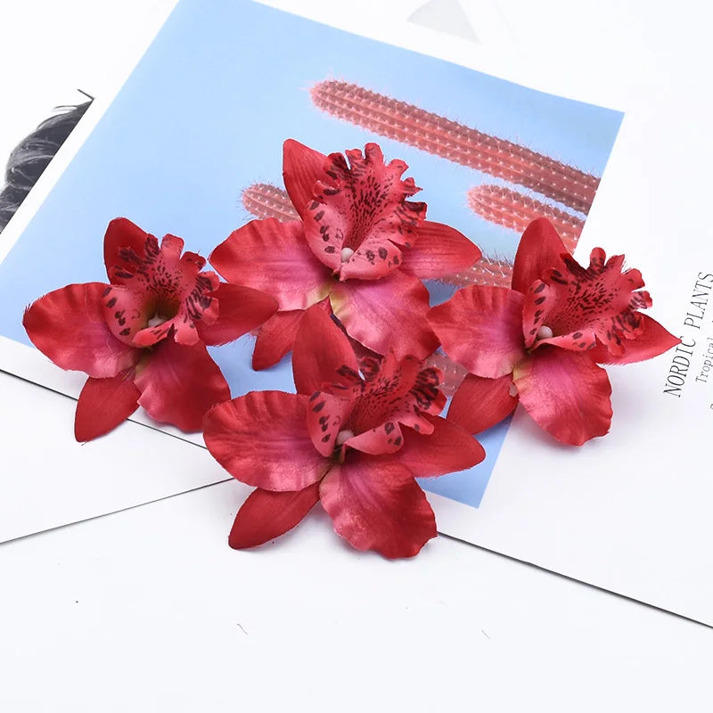 Silk Butterfly Orchid Artificial Flowers 20/50 Pcs – Wedding Décor Artificial Flowers Axl 2 20Pieces