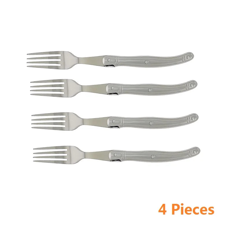 Laguiole-Style Stainless Steel Steak Forks Set – 2–10 Pcs Steak Fork Set Axl 4pcs fork