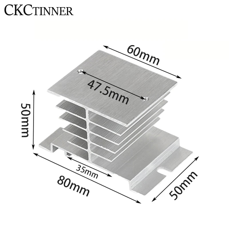 DC Solid State Relay SSR 10A 25A 40A Single Phase White Shell Solid State Relay Axl heat sink