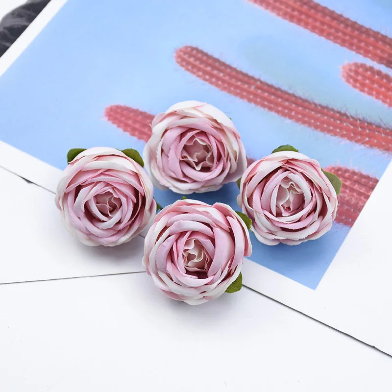 Silk Tea Rose Heads 10/20 Pcs – Artificial Flowers for Wedding Artificial Silk Flowers Axl Color 12 10 Pieces