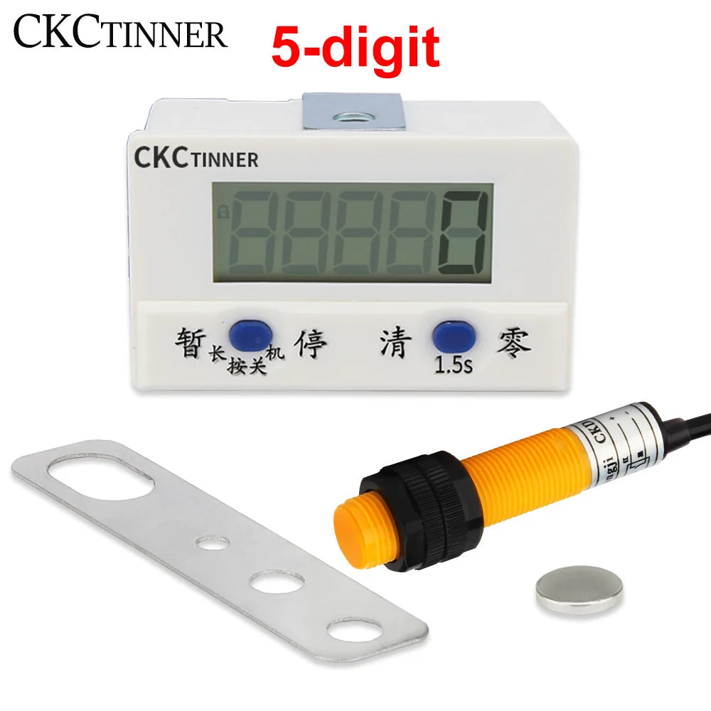 Digital Magnetic Proximity Counter 5-Digit | CKCTINNER SJ18 Digital Counter Meter Axl 5-digit