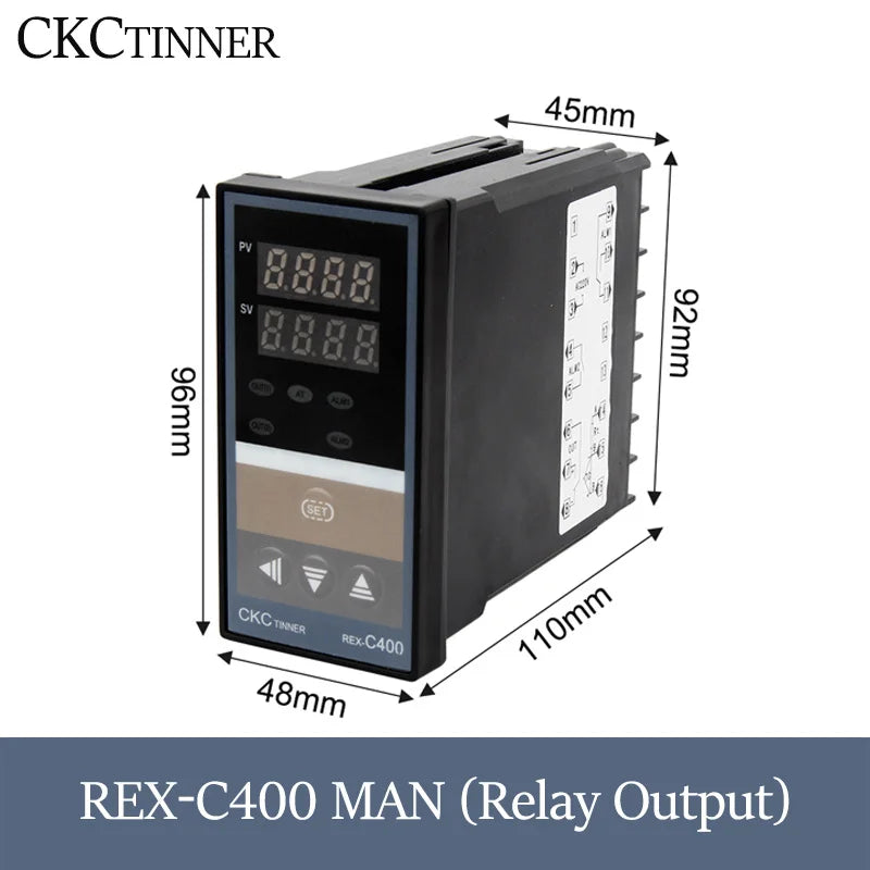 PID Digital Temperature Controller 220V REX-C Series | Thermostat PID Temperature Controller Axl REX-C400MAN