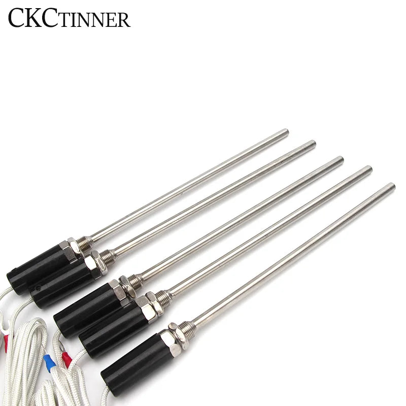 Type K PT100 Thermocouple Probe M12 200mm 0–600°C Sensor Temperature Sensor Probe Axl